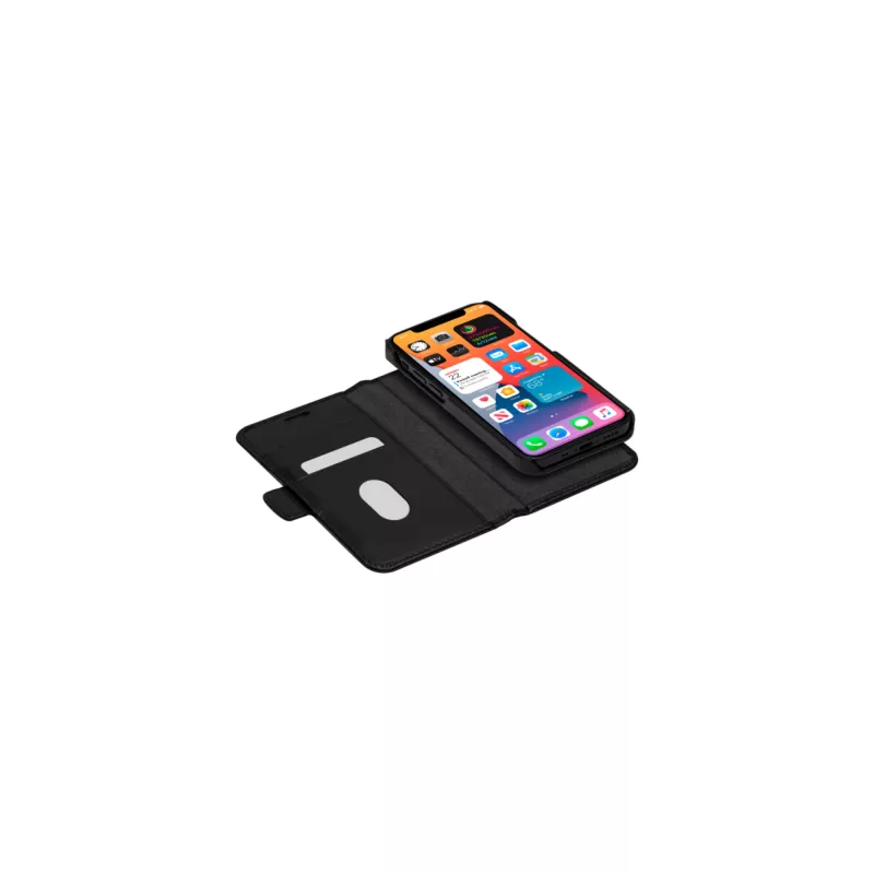 Wallet Case dbramante1928 Lynge per iPhone 12 mini 5,4 pollici – nero, 3 vani per carte