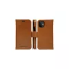 Wallet Case dbramante1928 Lynge per iPhone 12 mini (5,4 pollici) – tan, 3 vani per carte, supporto da tavolo