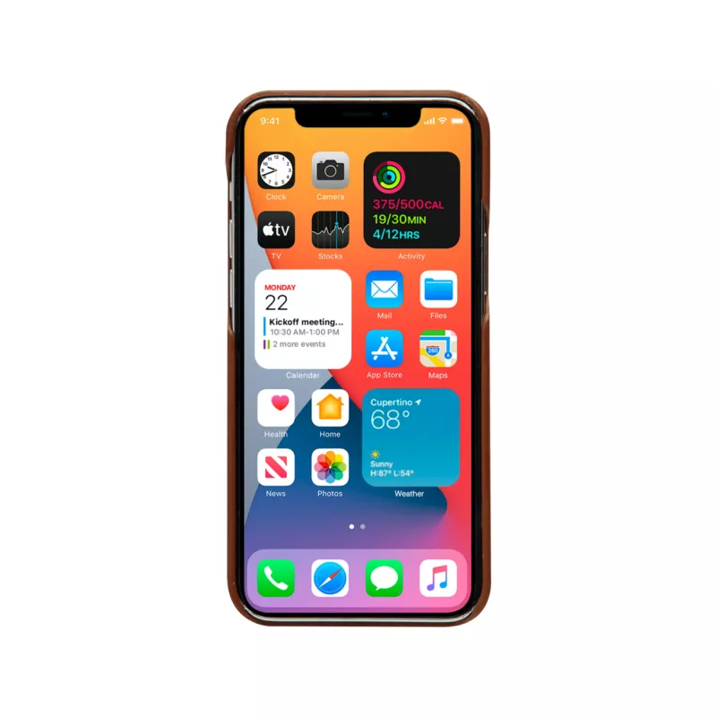 Wallet Case dbramante1928 Lynge per iPhone 12 mini (5,4 pollici) – tan, 3 vani per carte, supporto da tavolo