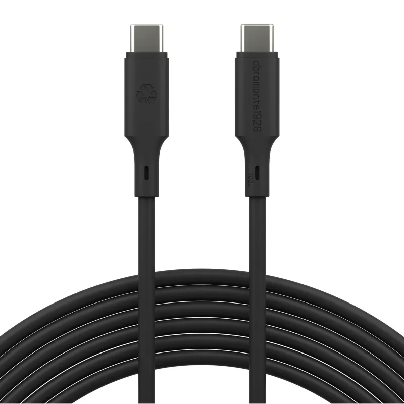 dbramante1928 Bulk - IT - Cavo - 3m USB-C/USB-C 100W - Nero, 3 m, USB C, USB C, USB 2.0, 0,48 Gbit/s, Nero