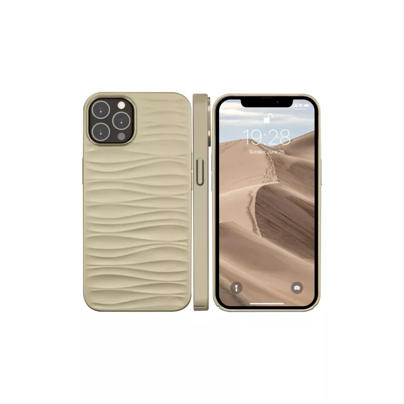 Custodia protettiva dbramante1928 Dune per iPhone 14 Pro Max, sabbia, compatibile con schermo da 6,7 pollici (17 cm)