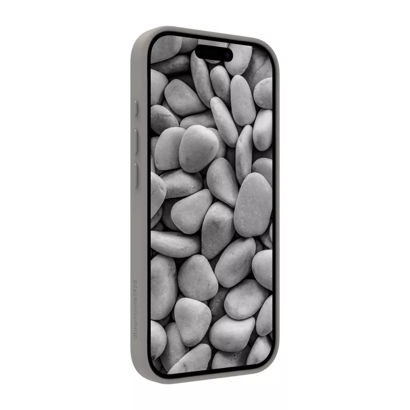 Custodia per cellulare dbramante1928 Roskilde MS Kick ICON per Apple iPhone 17, grigio monocromatico, supporto da tavolo