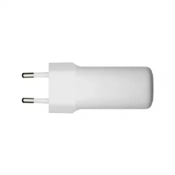 Caricabatterie da parete dbramante re-charge Pro — 2× USB-C 25W, 110–240V, Bianco