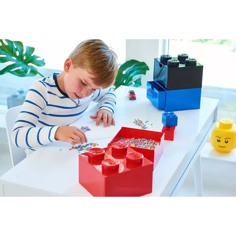 Scatola contenitore con cassetto da scrivania Room Copenhagen 40201735 bianco — organizer compatibile LEGO