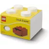 Scatola contenitore con cassetto da scrivania Room Copenhagen 40201735 bianco — organizer compatibile LEGO