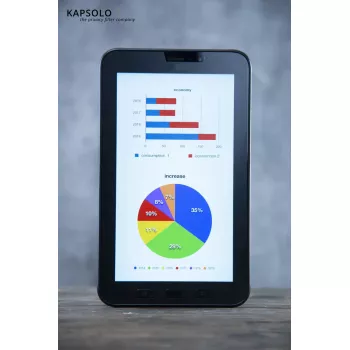 Protezione display Kapsolo per iPad Mini 6 — antimicrobica, durezza 2H, trasmittanza luminosa 86%, compatibile con display max 20,1 cm (7,9