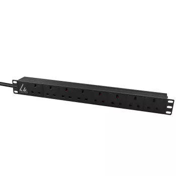 Unità di distribuzione dell'alimentazione (PDU) Lanview LVR-3MUK-SPD-UK8 8 uscite AC 1,4U nera