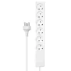 Microconnect MC-GRU0607DKW prolunga elettrica 7 m 6 uscite AC per interni bianco