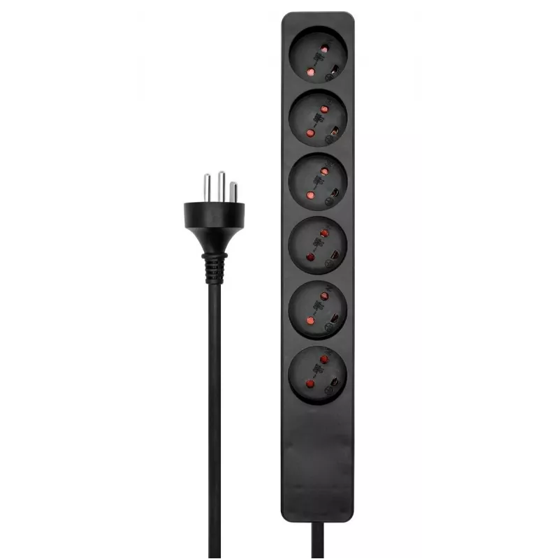 Microconnect MC-GRU0607DKB prolunga elettrica 7 m 6 prese AC