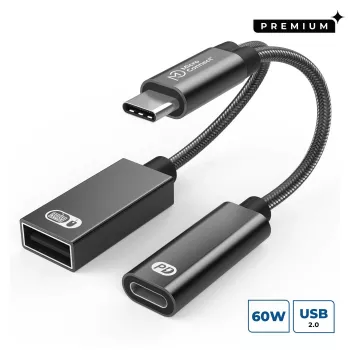Adattatore cavo video Microconnect MC-USBC-CFAF 0,13 m connettore maschio su connettore femmina