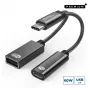 Adattatore cavo video Microconnect MC-USBC-CFAF 0,13 m connettore maschio su connettore femmina