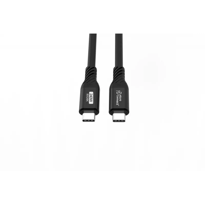 Microconnect USB4CC1-240W-80GBPS cavo USB USB4 Gen 3x2 1 m USB C nero