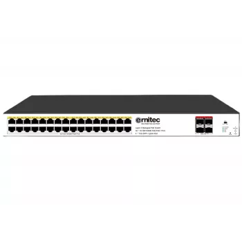 Switch di rete ERNITEC ELECTRA-M232-1GB-460W — porte 1 Gb, budget 460 W, switch managed