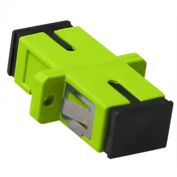 Adattatore in fibra ottica ACT SC-SC simplex multimodale OM5, SC/SC, verde, multimodale, ceramica zirconia, OM5, 1 pz.