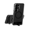 PanzerGlass CARE™ custodia Urban Explorer per Samsung Galaxy S26 Ultra — cover trasparente con kickstand nero e supporto Qi