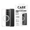 PanzerGlass CARE™ custodia Urban Explorer per Samsung Galaxy S26 — cover trasparente con supporto Qi bianco