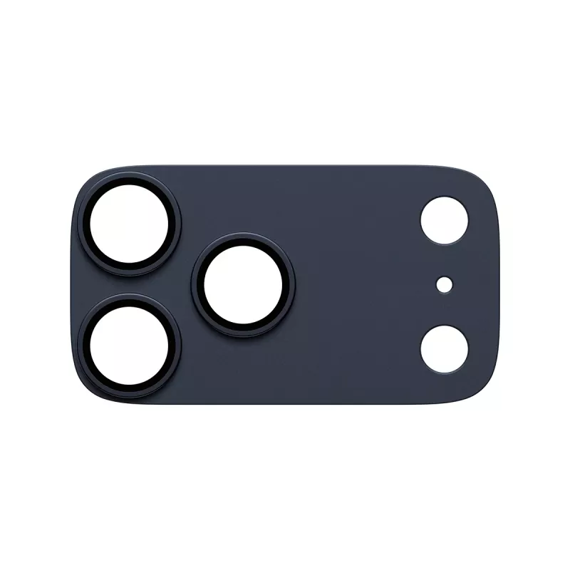 Vetro protettivo fotocamera PanzerGlass Fender Deep Blue per iPhone 17 Pro Max, silicone, antigraffio e antiurto