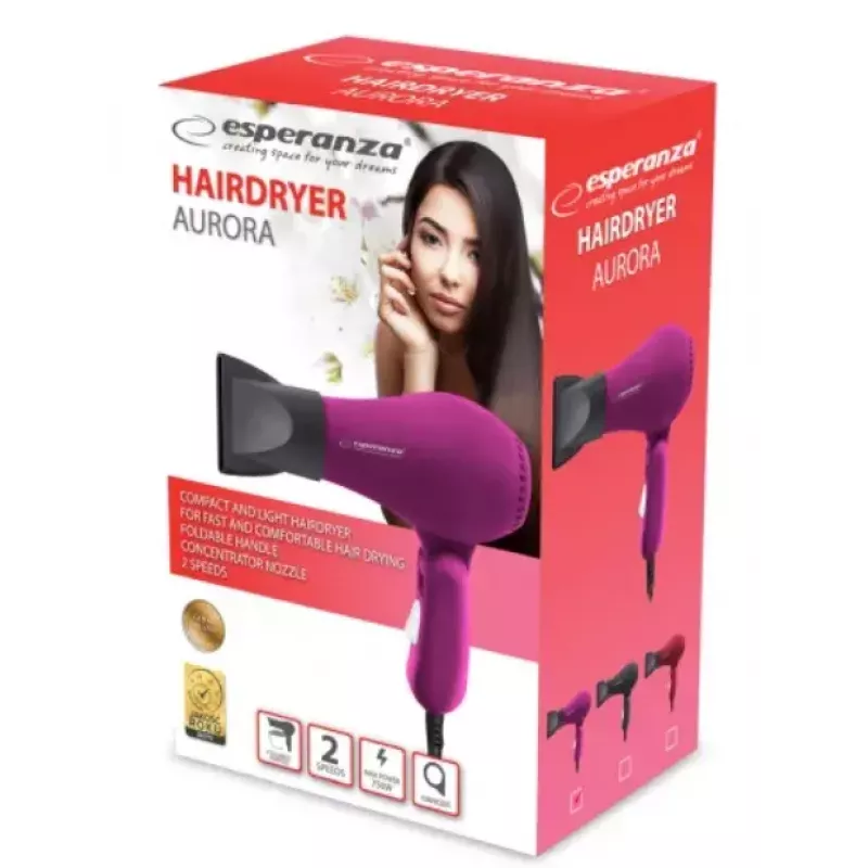 Asciugacapelli ESPERANZA EBH003P 750W