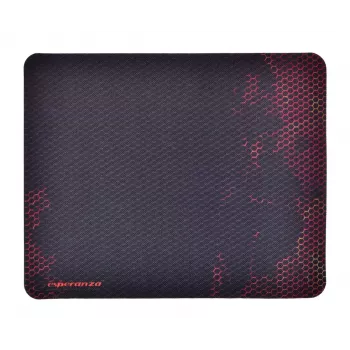 Tappetino mouse ESPERANZA EGP101R — gaming in poliestere, taglia S 250×200×2 mm, base antiscivolo, superficie arancione fantasia