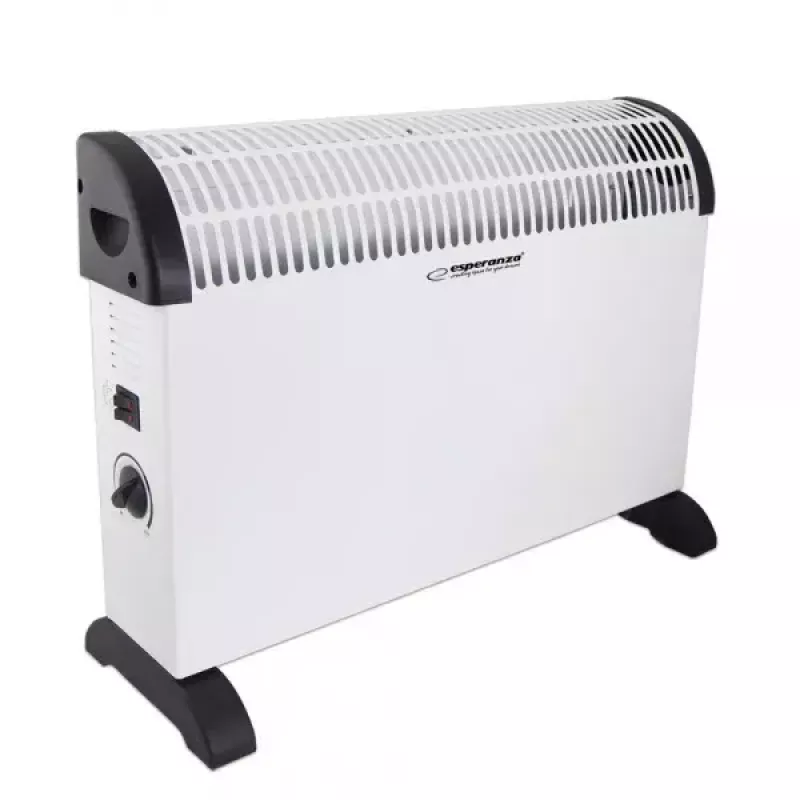 Termoventilatore convettore elettrico ESPERANZA EHH008 — 2000 W, 3 livelli di potenza, termostato regolabile, bianco