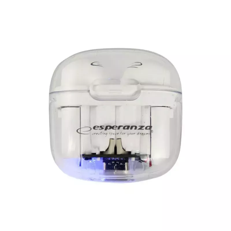 Auricolari in-ear wireless ESPERANZA EH237W — Bluetooth 5.3, controllo touch, batteria 3–4 h, bianco