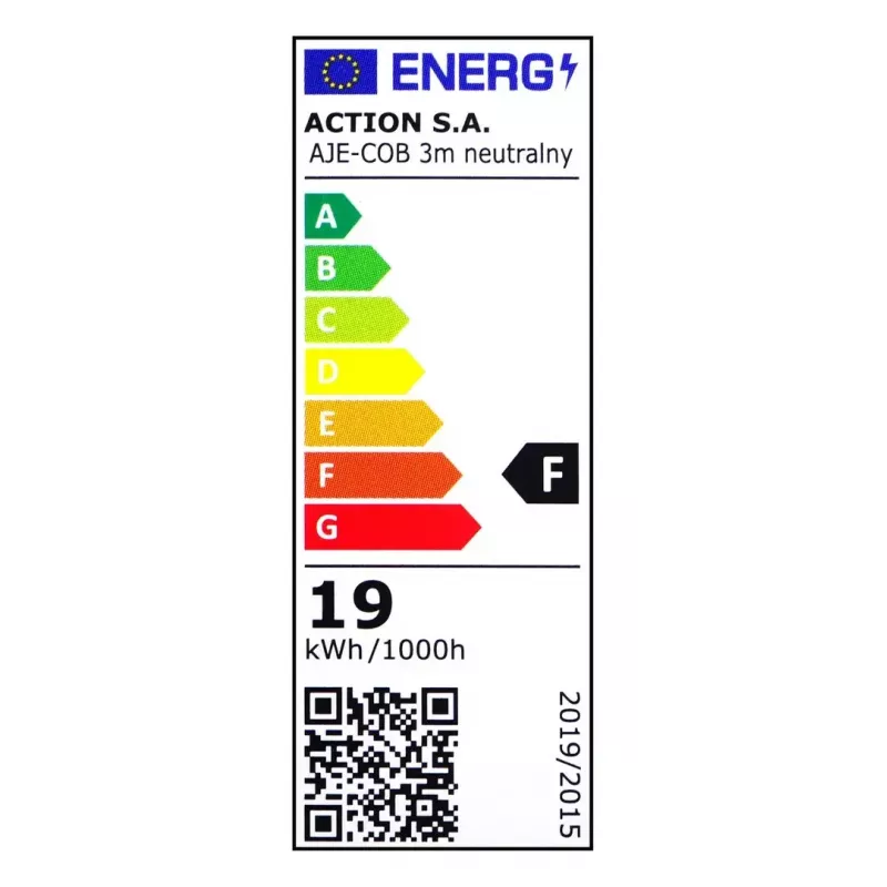 Striscia LED universale ActiveJet AJE-COB 3 m bianco neutro 1850 lm 19 W IP20
