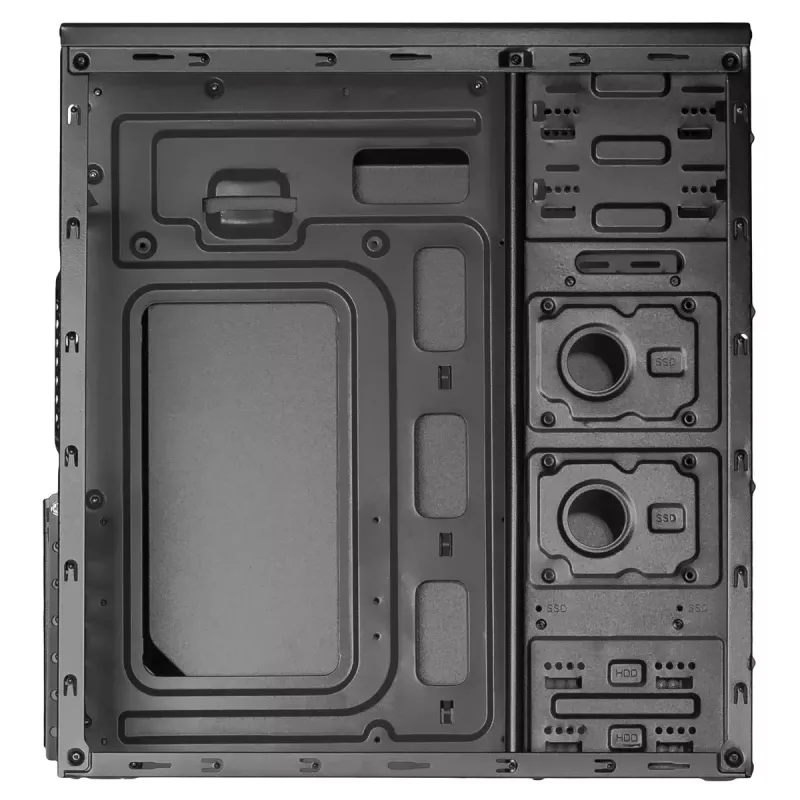 Case per PC Midi-Tower Akyga AK939BL, ATX / Micro-ATX / Mini-ITX, 2x USB 2.0, senza alimentatore, nero