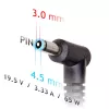 Alimentatore per notebook Akyga AK-ND-58 19,5 V / 3,34 A, 65 W, connettore 4,5 x 3,0 mm con pin, per Dell
