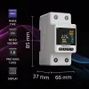 Contatore monofase di consumo energetico QOLTEC 50981 DIN35 230V 50Hz