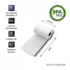 Rotoli termici per cassa QOLTEC 57 x 30 mm 55 g/m² senza BPA, anima 17 mm, 10 pezzi