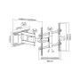 Supporto da parete per TV Cabletech LEC-UCH0205 per schermi da 37–70 pollici, VESA 600x400, portata 60 kg, nero