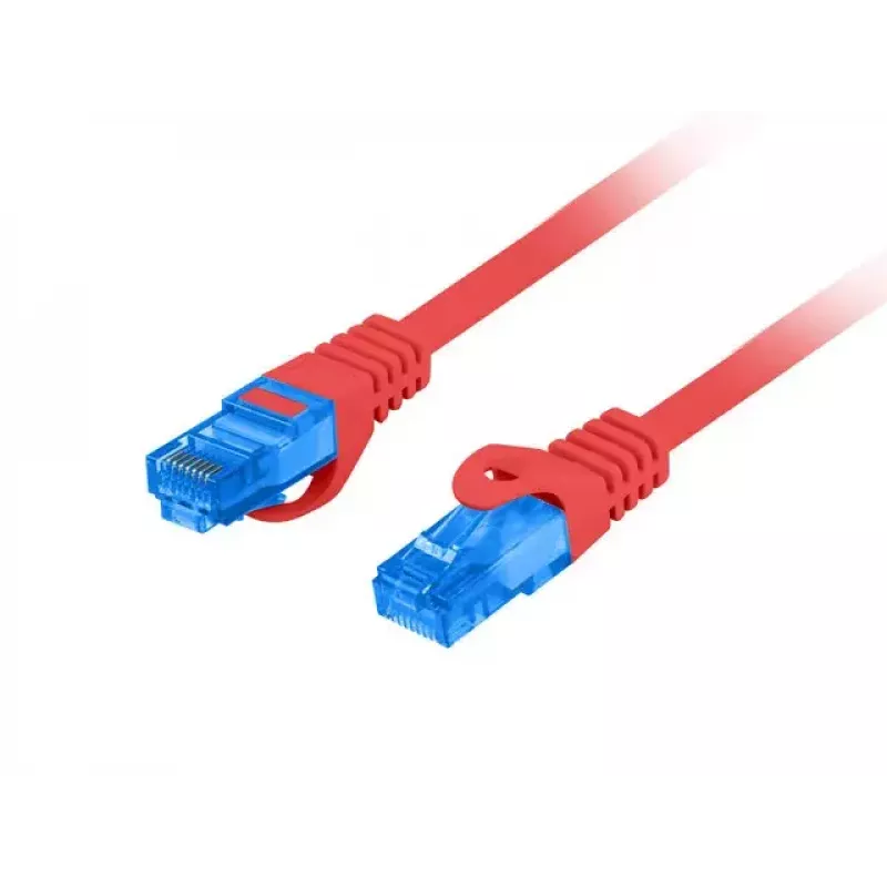 Cavo patch LANBERG RJ-45 Cat6a PCF6A-10CC-0100-R, 1 m, S/FTP, CCA, LSZH, rosso