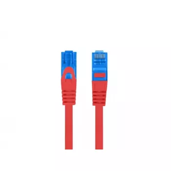Cavo patch LANBERG RJ-45 Cat6a PCF6A-10CC-0100-R, 1 m, S/FTP, CCA, LSZH, rosso