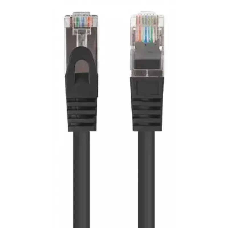 Lanberg PCF6-20CC-0025-BK Cavo patch Cat.6 FTP, 0,25 m, Nero, confezione da 10
