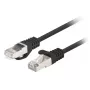 Lanberg PCF6-20CC-0025-BK Cavo patch Cat.6 FTP, 0,25 m, Nero, confezione da 10