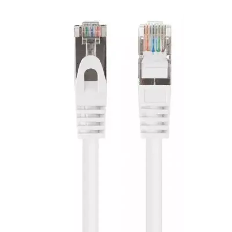 Cavo patch Ethernet LANBERG PCF6-20CC-0100-W Cat6 U/UTP 1 m, conduttore CCA, 250 MHz, bianco
