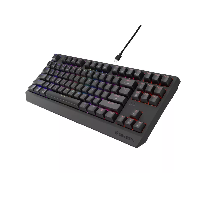 Tastiera GENESIS Thor 230 TKL Gaming USB + RF Wireless + Bluetooth QWERTZ nero