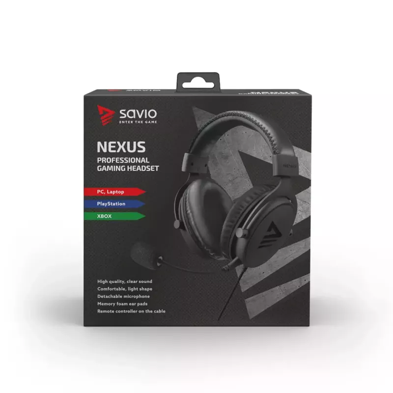 Headset Savio NEXUS headset gaming con filo nero