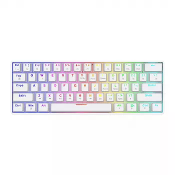 Tastiera gaming Savio WHITEOUT X2 RED USB QWERTY meccanica 61 tasti