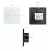 Interruttore a sfioramento MACLEAN MCE703W, frontale in vetro, 1 via, 220V