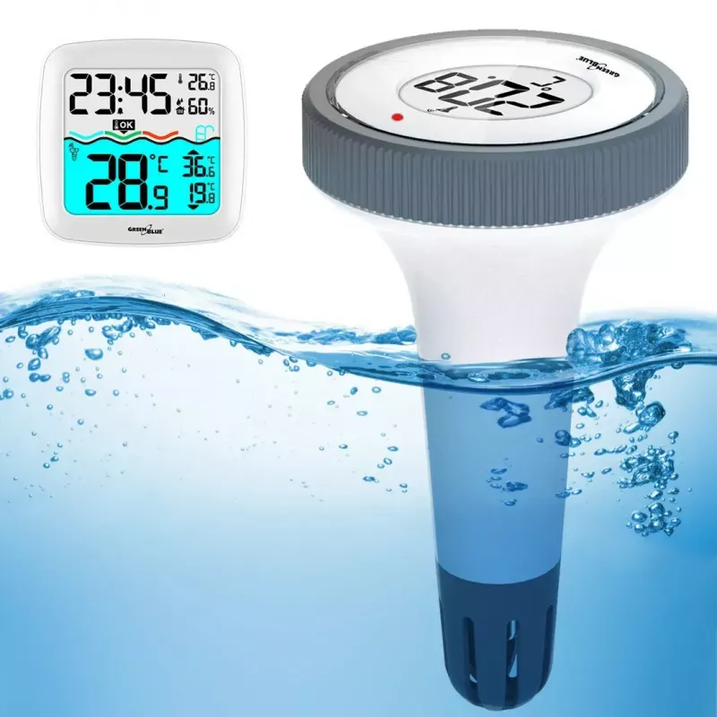 Sensore di temperatura wireless per piscina GreenBlue GB216 IPX7 impermeabile, modello GB216