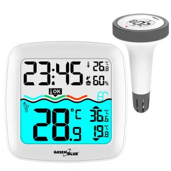 Sensore di temperatura wireless per piscina GreenBlue GB216 IPX7 impermeabile, modello GB216