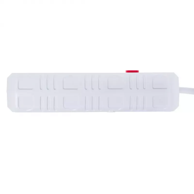 Ciabatta MACLEAN MCE393 W — 4 prese + 3×USB, 110–240V, 2,1A USB, 2500W, 3 m, bianco