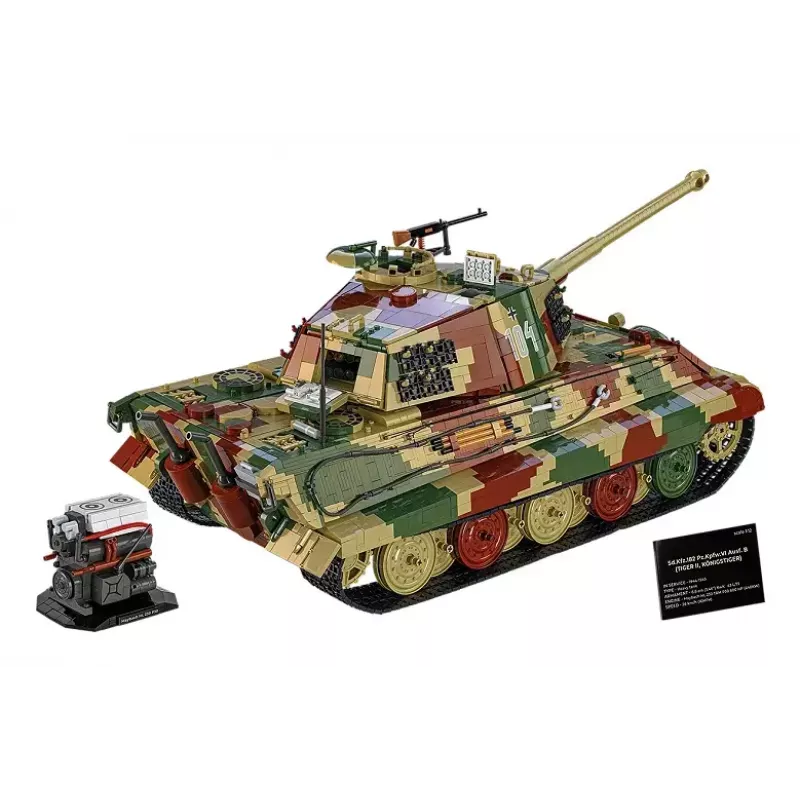 Carro armato giocattolo da costruzione Cobi Tiger II Königstiger scala 1:12 modello