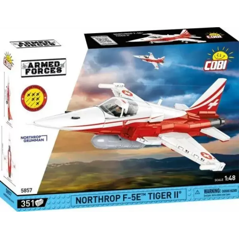Giocattolo da costruzione Cobi Northrop F-5E Tiger II modello 5857 set di mattoncini