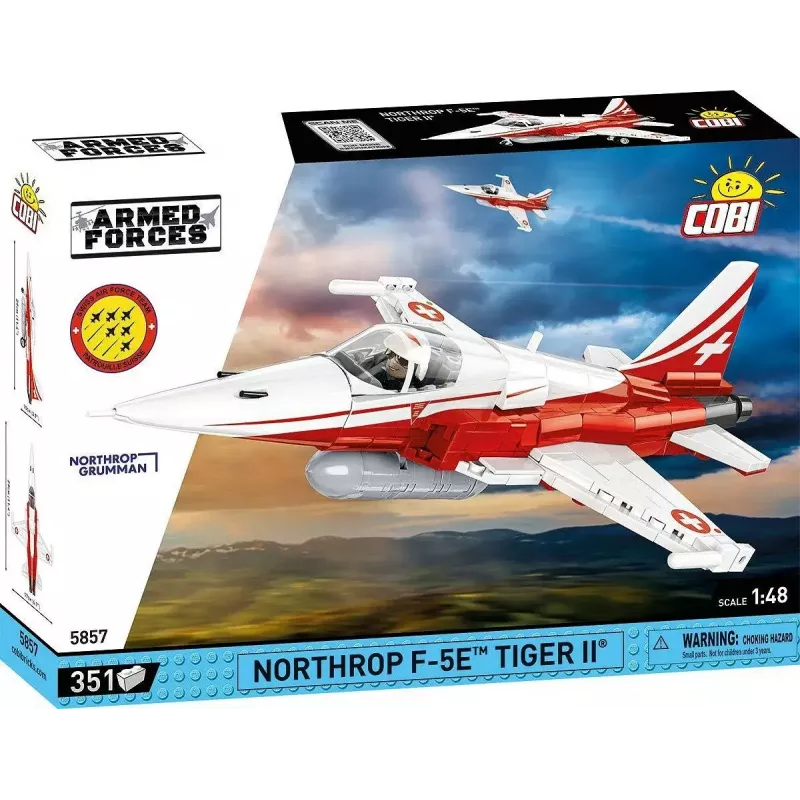 Giocattolo da costruzione Cobi Northrop F-5E Tiger II modello 5857 set di mattoncini