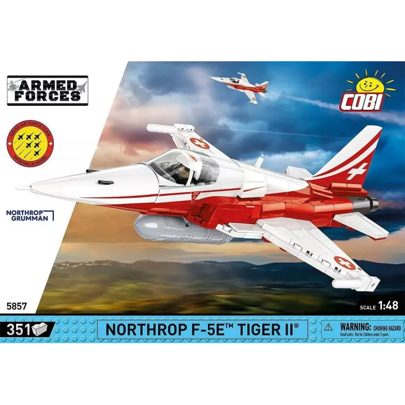 Giocattolo da costruzione Cobi Northrop F-5E Tiger II modello 5857 set di mattoncini