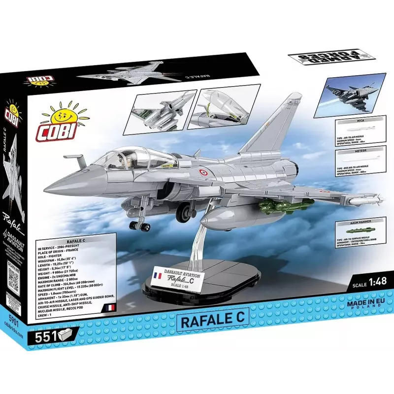 Set di mattoncini da costruzione Cobi Rafale C 551 pezzi modello COBl-5901