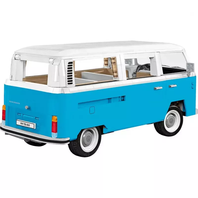 Giocattolo da costruzione Cobi Volkswagen T2b Bus, azzurro/bianco, scala 1:12