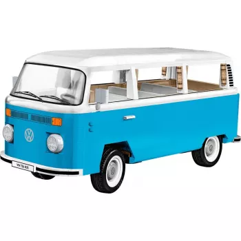 Giocattolo da costruzione Cobi Volkswagen T2b Bus, azzurro/bianco, scala 1:12